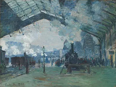 Arrivée du train de Normandie, gare Saint-Lazare Claude Monet